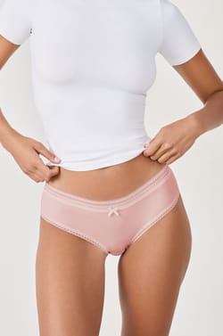 Shorty microfibre d&eacute;tails dentelle;${refinementColor}