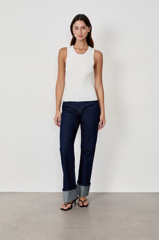 Fine Knit Tank Top;${refinementColor}