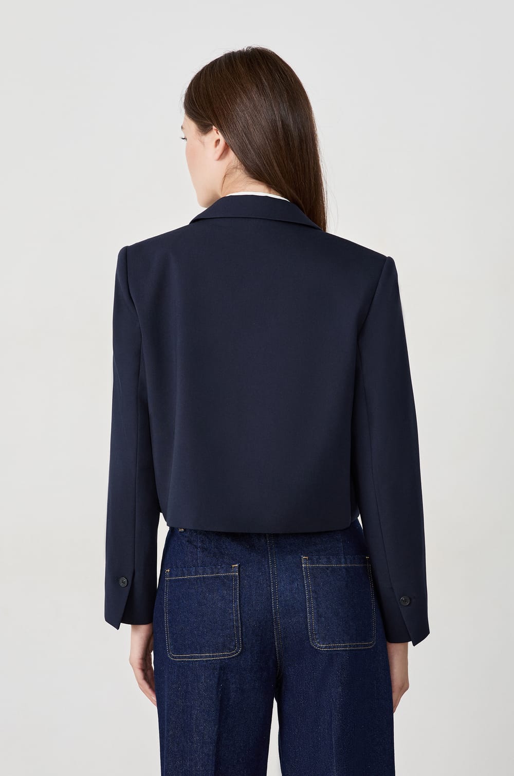 Veste de tailleur courte;${refinementColor}