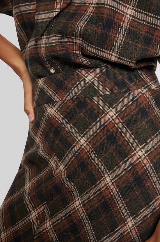 Long Patterned Cotton Skirt;${refinementColor}