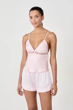 Satin Pyjama Top;${refinementColor}