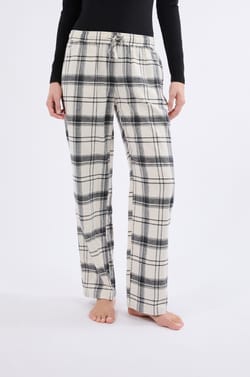 Pantalon de pyjama à carreaux en coton;${refinementColor}