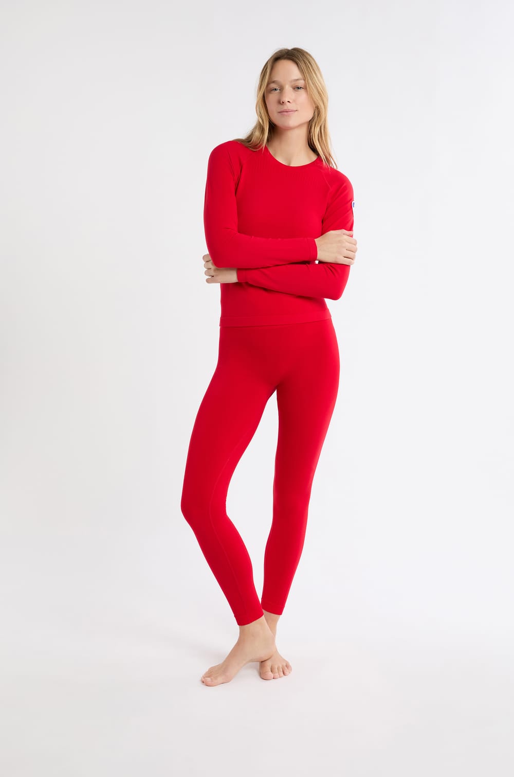 Camiseta t&eacute;cnica con parche &laquo;ski&raquo;;${refinementColor}