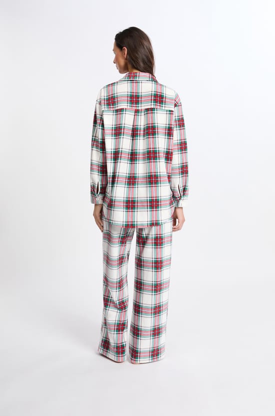 Chemise de pyjama à carreaux;${refinementColor}
