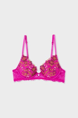Bra N.2 - The Plunge Push-up Floral Embroidery;${refinementColor}