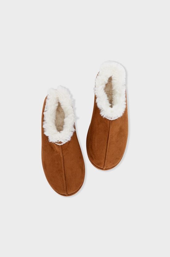 Chaussons mules effet velours;${refinementColor}