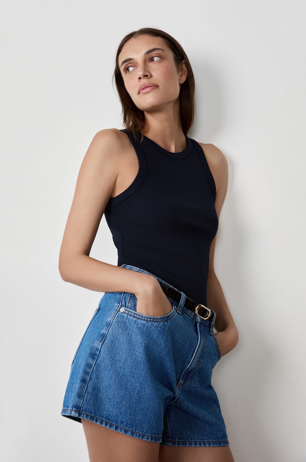 Ribbed Tank Top;${refinementColor}