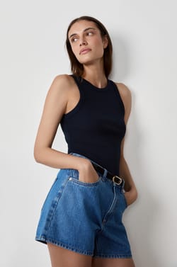 Ribbed Tank Top;${refinementColor}