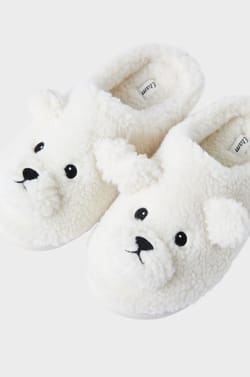 Bear Mule Slippers;${refinementColor}