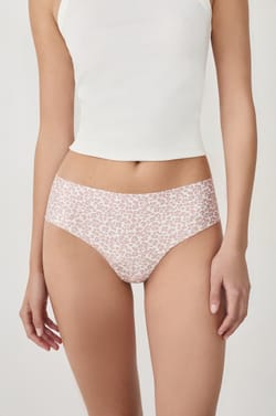 Hipster aus nahtloser Mikrofaser mit Leopardenmuster;${refinementColor}