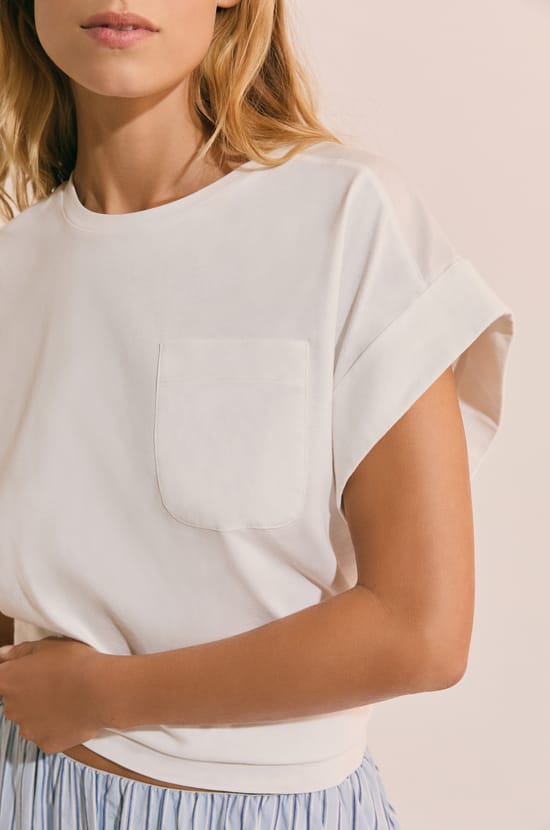 T-shirt &agrave; manches courtes en coton;${refinementColor}