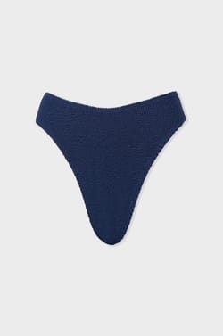 Braguita de bikini de tiro alto brillante;${refinementColor}