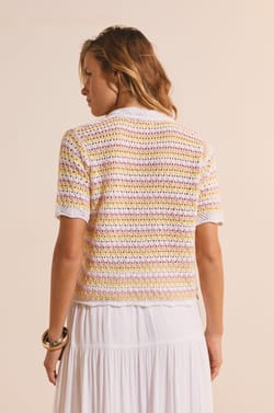 Cardigan manches courtes ouvert sur le devant;${refinementColor}