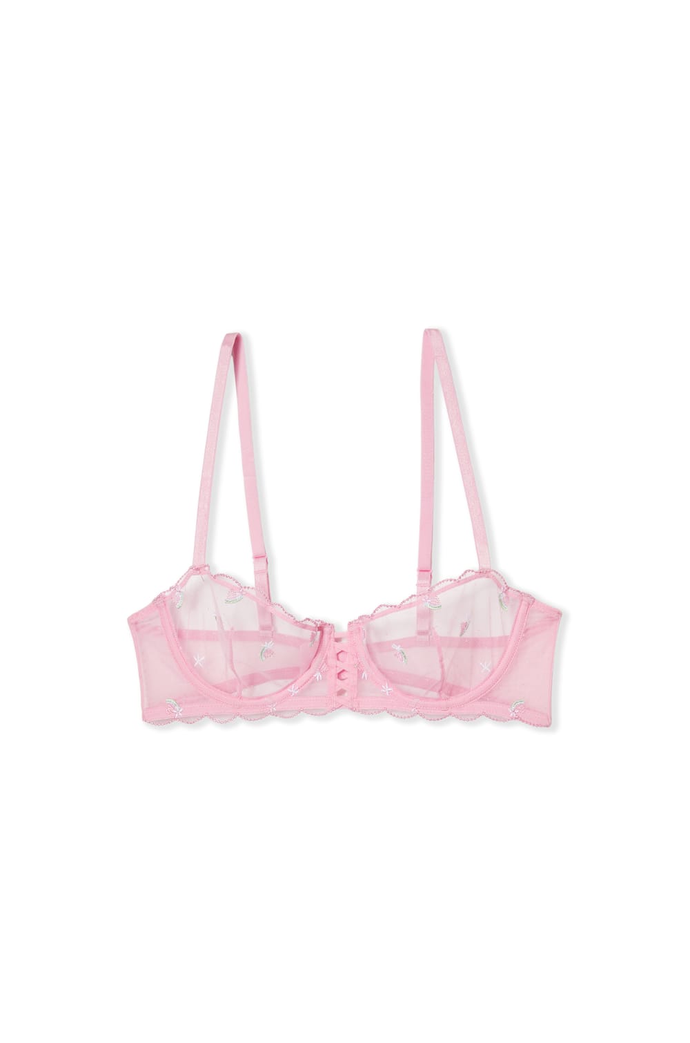 Soutien-gorge N.9 - Balconnet en tulle &agrave; motifs;${refinementColor}