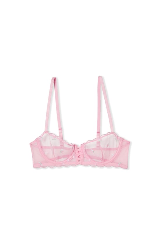 Soutien-gorge N.9 - Balconnet en tulle &agrave; motifs;${refinementColor}