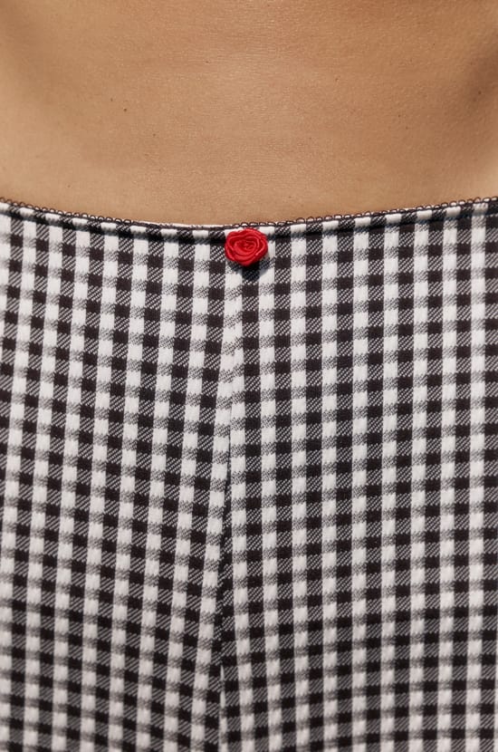 Pantalon capri vichy;${refinementColor}