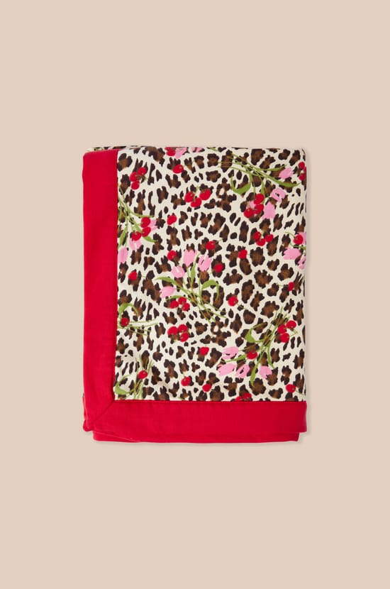 Fouta en coton &agrave; motifs;${refinementColor}