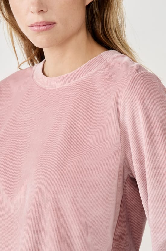 Sweat effet velours;${refinementColor}