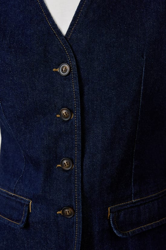  Gilet sans manches à boutons;${refinementColor}