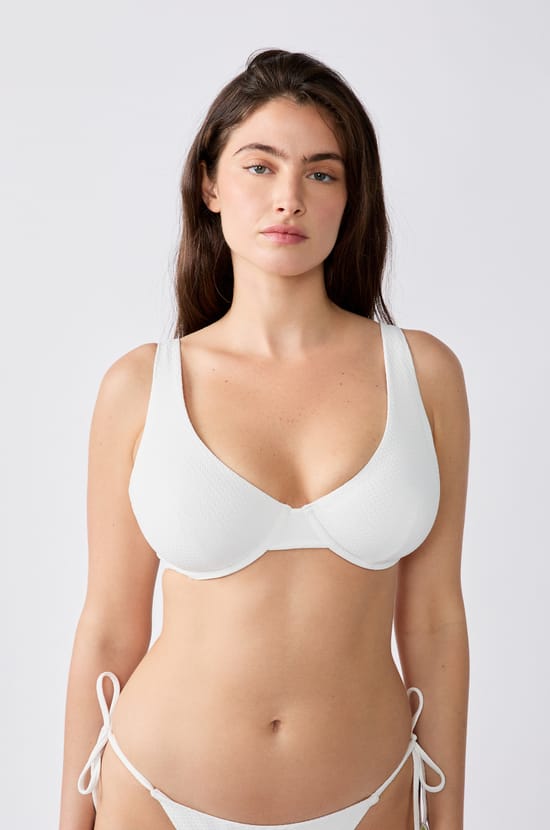 Underwired Triangle Bikini Top;${refinementColor}