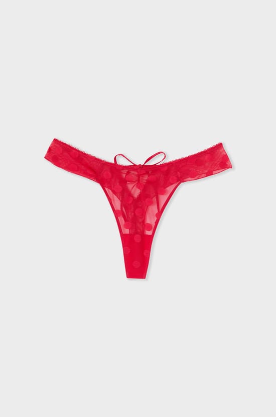 Polka Dot Tanga;${refinementColor}