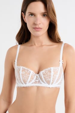 Soutien-gorge balconnet en dentelle;${refinementColor}