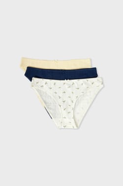 Pack of 3 Pointelle Briefs;${refinementColor}