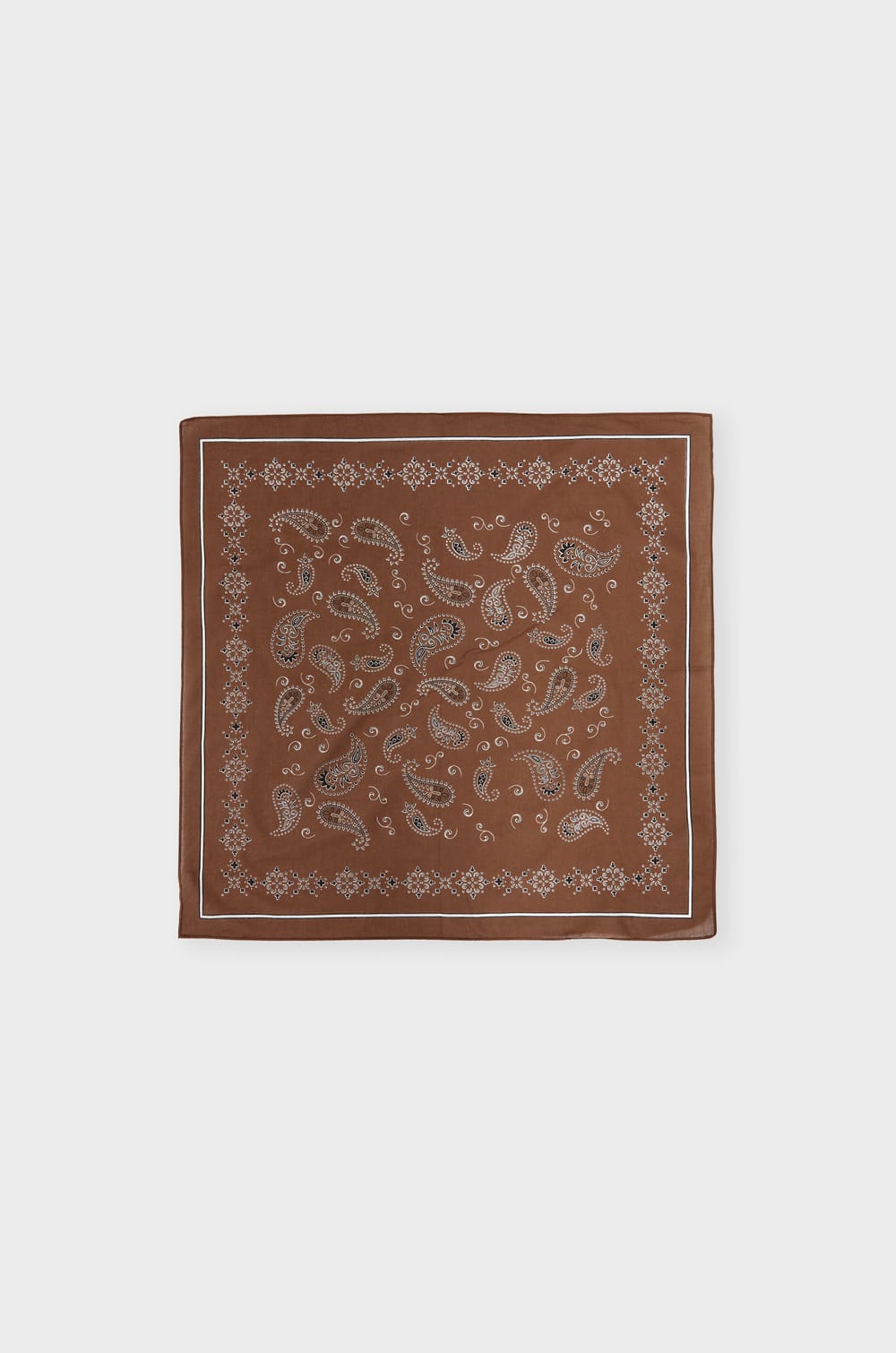 Foulard à motifs en coton;${refinementColor}
