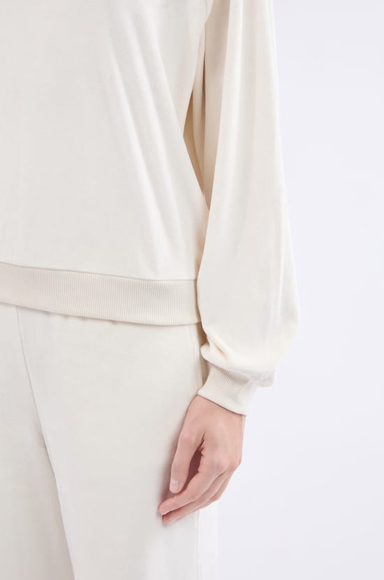 Sweatshirt de pyjama à manches longues;${refinementColor}