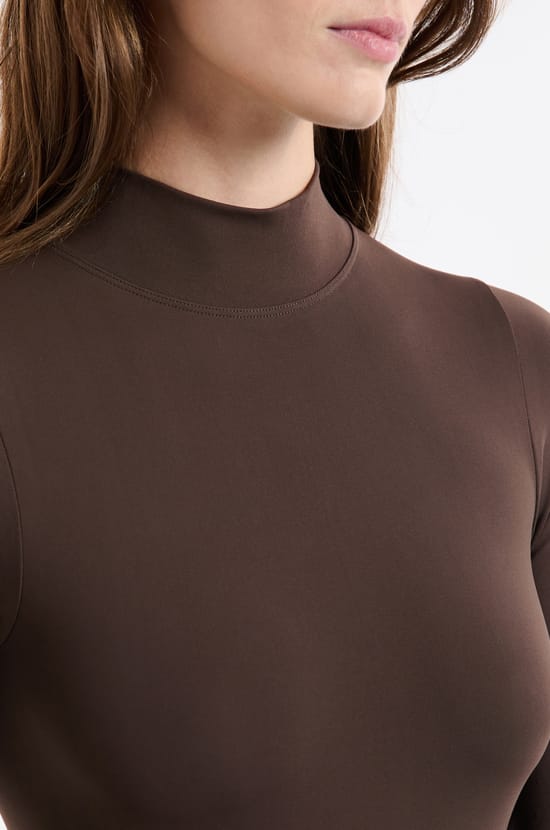 Body manches longues col montant;${refinementColor}