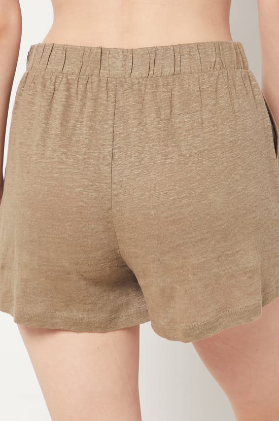 Shorts 100% Linen;${refinementColor}