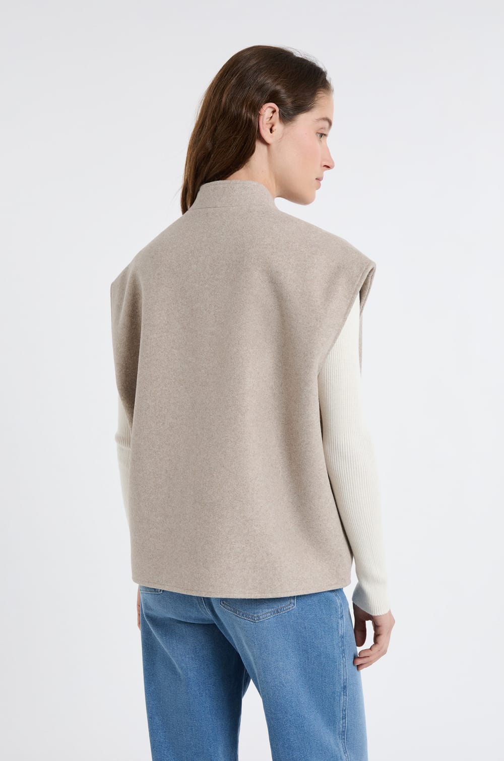 Veste sans manches avec laine;${refinementColor}