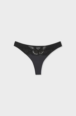 Tanga de encaje;${refinementColor}