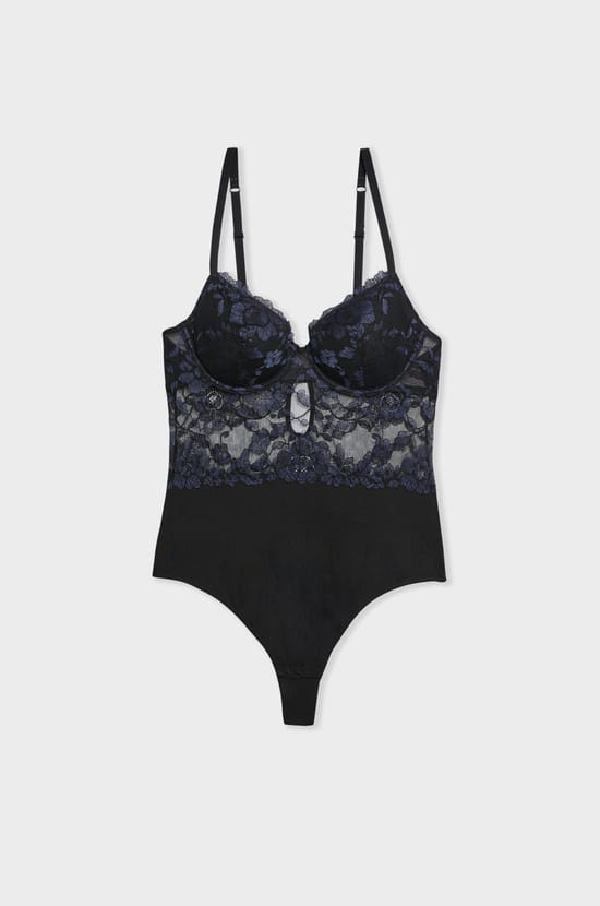 Bügel Body aus Spitze und Tüll;${refinementColor}