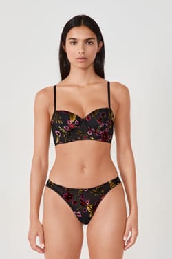 Soutien-gorge bustier à imprimés;${refinementColor}
