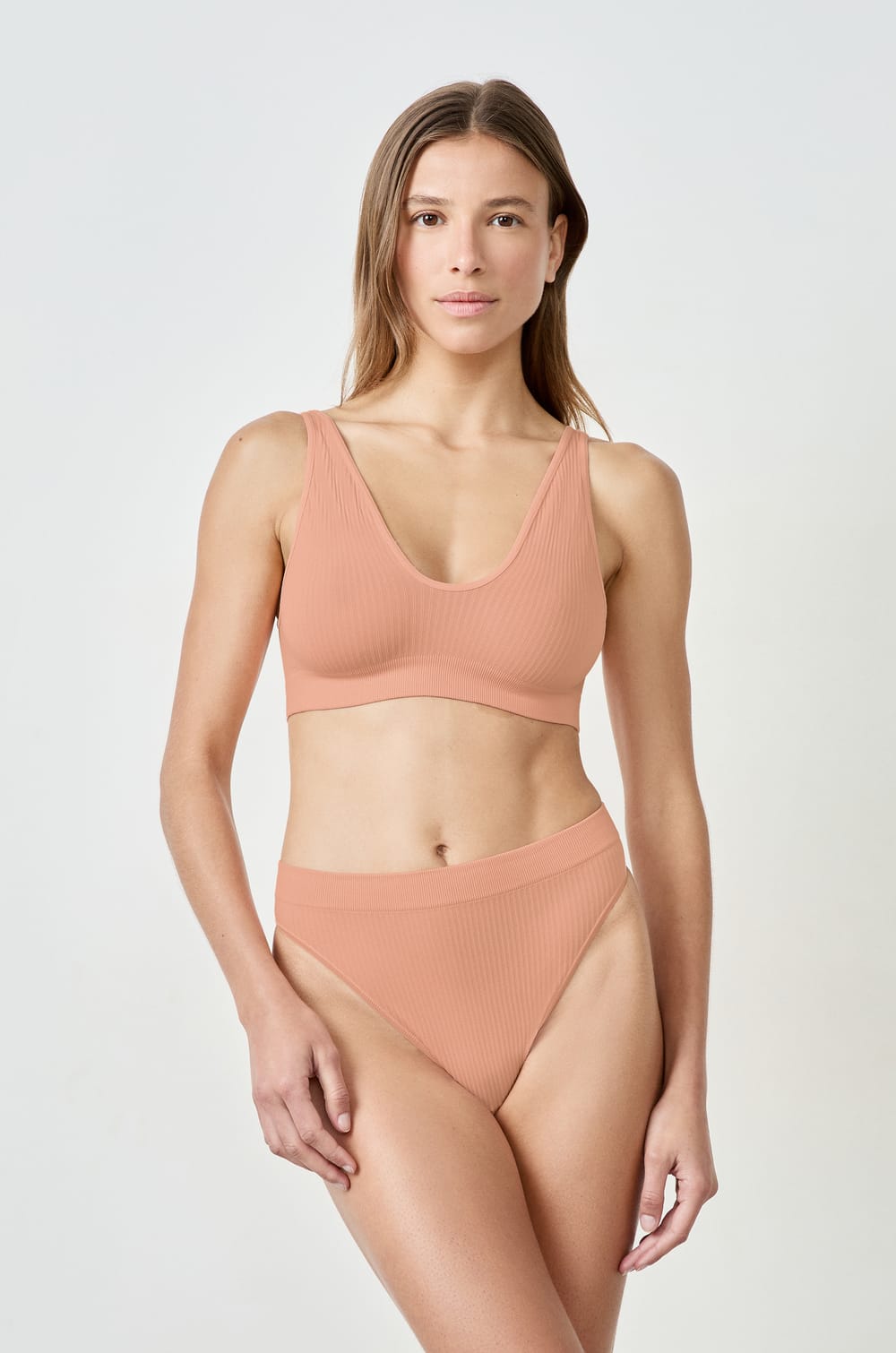 Ribbed Bralette;${refinementColor}