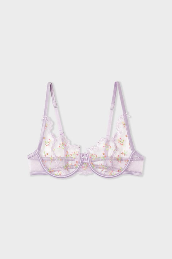Classic Embroidered Bra;${refinementColor}