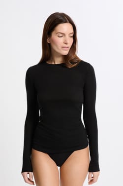 Thermal T-shirt round neck with wool;${refinementColor}