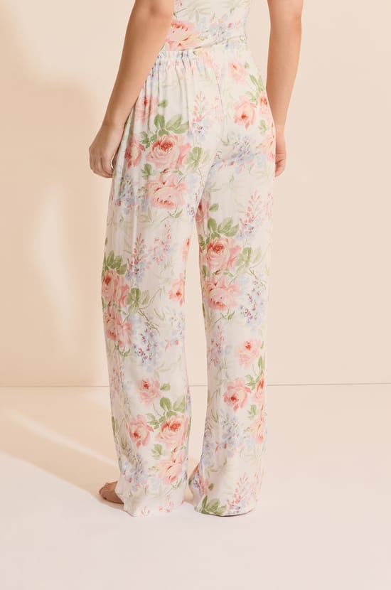 Pantalon de pyjama &agrave; motif fleuri;${refinementColor}