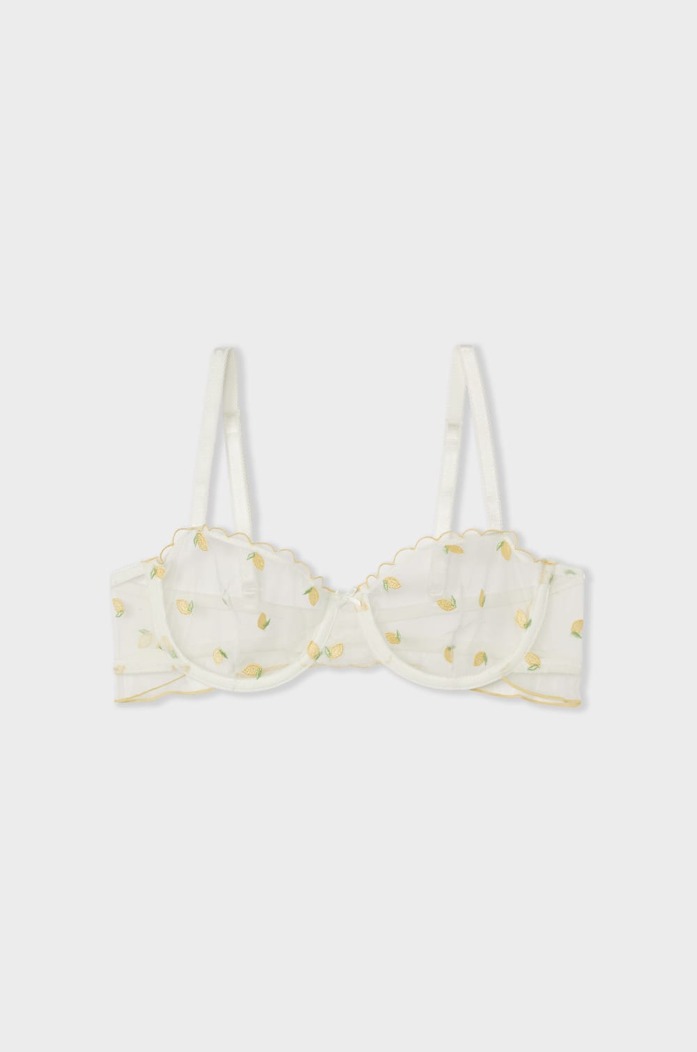 Bra N.9 - Balconette with Lemon Embroidery;${refinementColor}