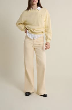 Gerade Hose mit hoher Taille;${refinementColor}