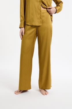 Pantalon de pyjama satinée à rayures;${refinementColor}
