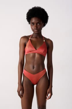 High-Leg Brazilian Bikini Bottom With Sequins;${refinementColor}
