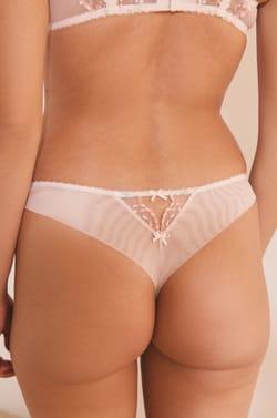 Embroidered Thong;${refinementColor}
