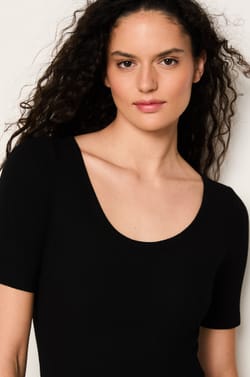 Ribbed Cotton Bodysuit;${refinementColor}