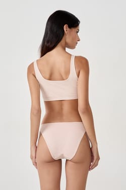 Reversible bralette in stretchy organic cotton;${refinementColor}