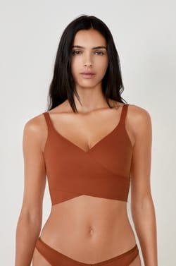 Wireless Wrap Bralette;${refinementColor}