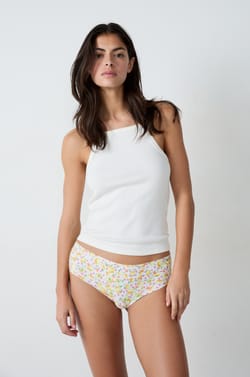 Seamless Microfiber Hipster with Print;${refinementColor}