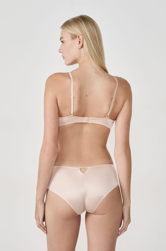 Soutien-gorge triangle effet brillant;${refinementColor}