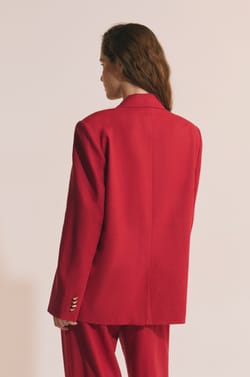 Veste blazer avec lin;${refinementColor}